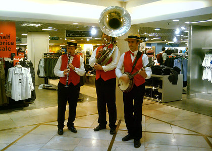 Department store band.