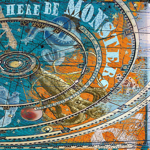 Pochette de l'album "Here Be Monsters" de Jon Langford