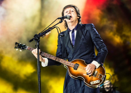 Paul McCartney en concert à Varsovie (Pologne) le 22 juin 2013.